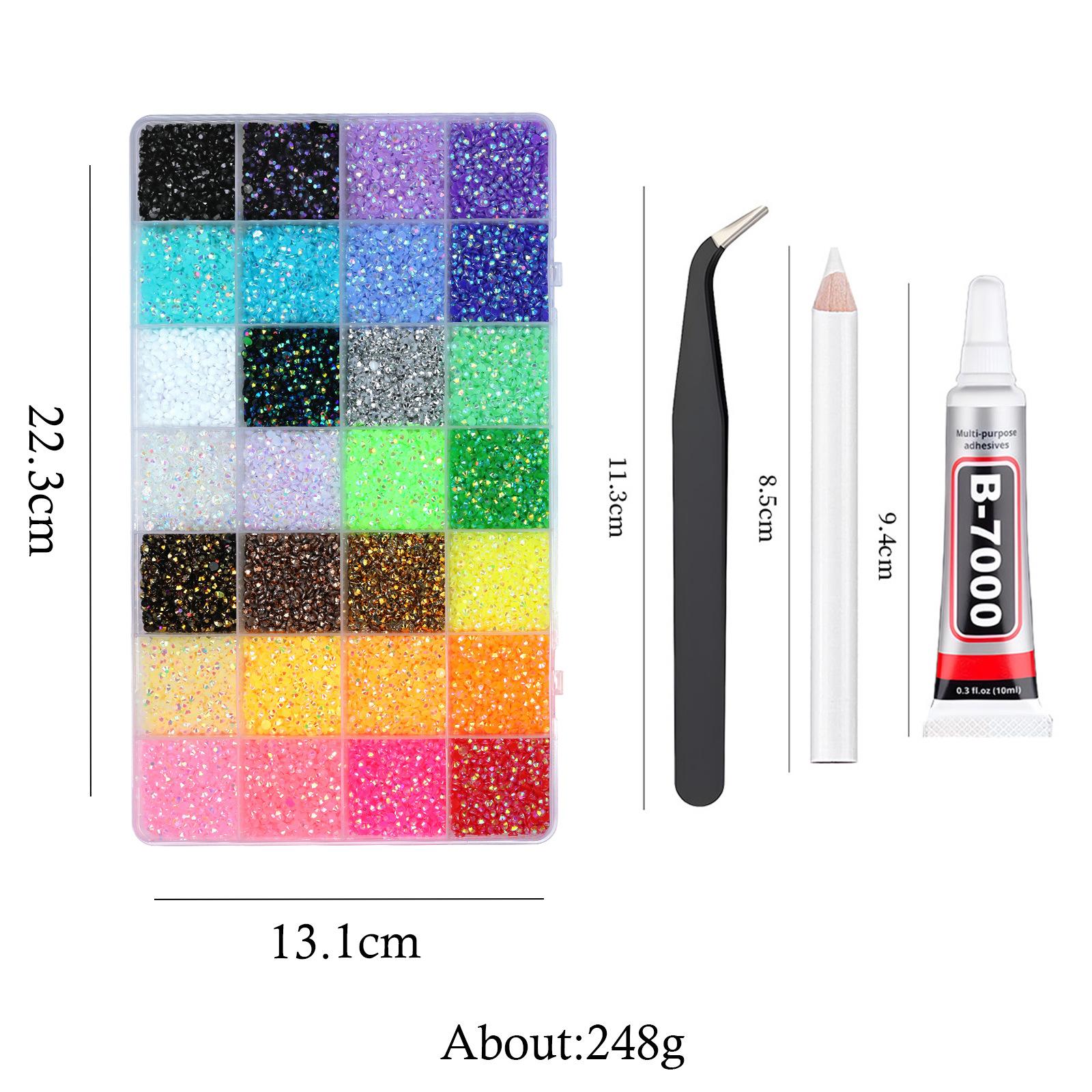 Adult Toys - Rhinestone Pearl Resin Flat Bottom Diamond DIY Jewelry Set