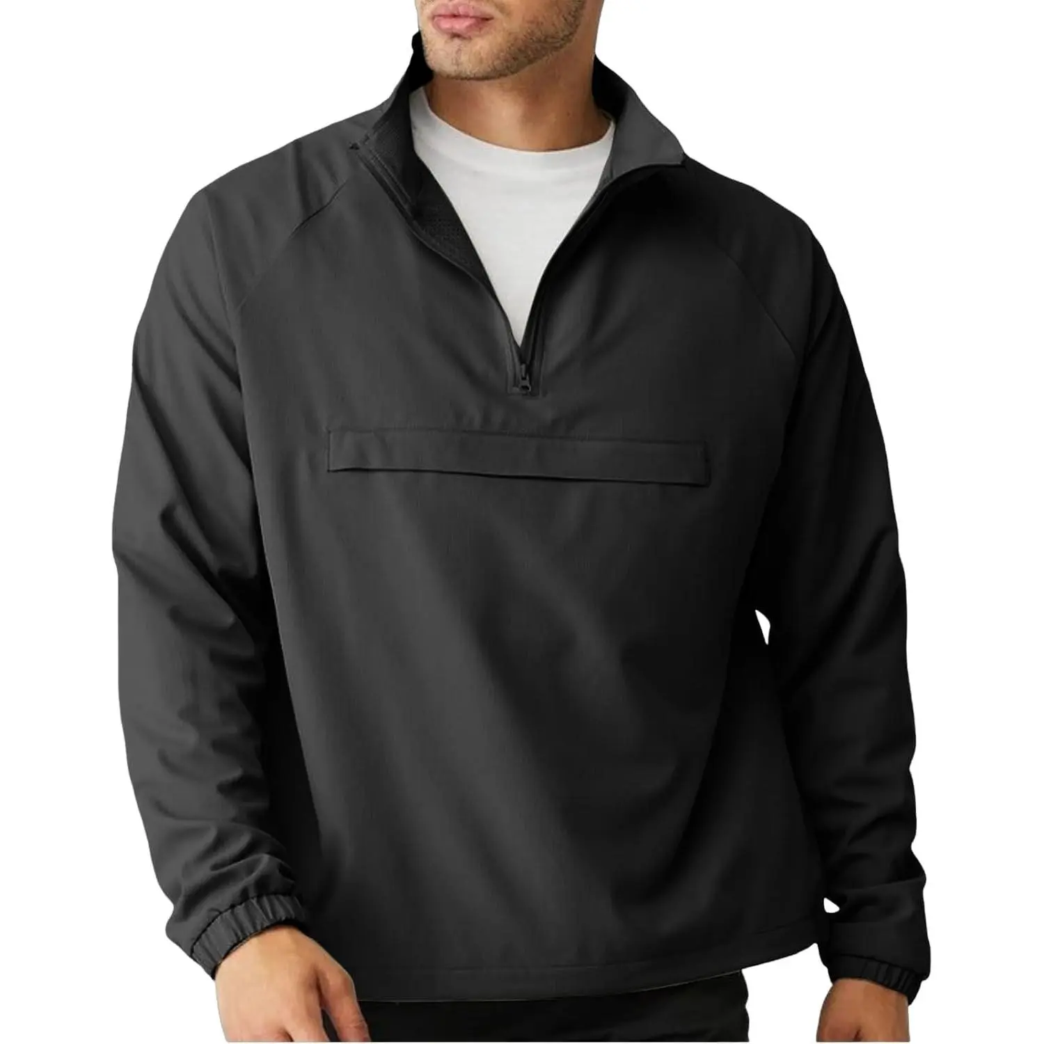 Men's Lightweight Quarter Zip Pullover Windbreaker with Pocket | Golf,Hiking,Running,Wind Breaker,Windbreaker Jackets,Anti-wrinkle,Quick-drying,Breathable
