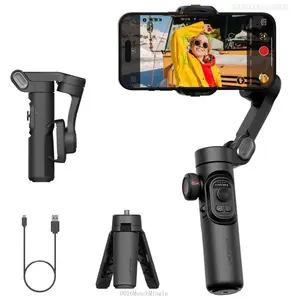 3-axis Smartphone Gimbal Stabilizer, 1 Box USB Rechargeable Foldable Phone Gimbal Stabilizer, Phone Accessories forFFSummitSupply7DD16MunchMingle