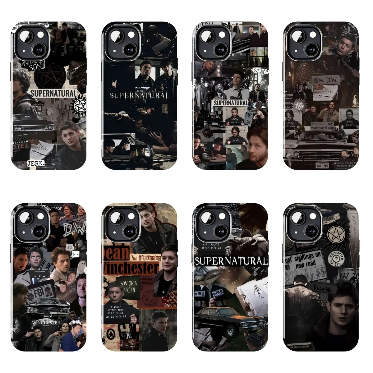 Supernatural Winchester Collage Phone Case Suitable for iPhone 17-11 Pro Max/Plus and  Samsung Galaxy S23-25