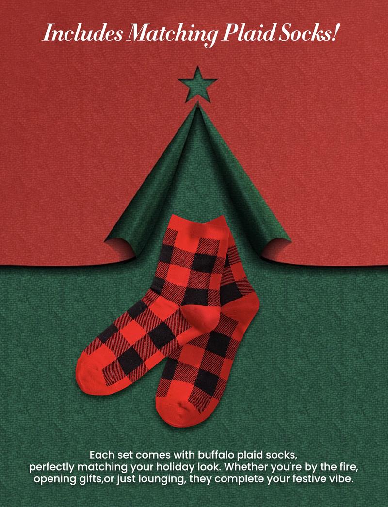 Early Bird,PatPat Christmas Pajamas Soft & Stretchy Family Matching  Long Sleeve Sets Christmas Cars Patterned Sleepwear for Women Men Couples Adult Kids,Cute Pajama,Cozy Pajamas ,Flame Resistant,autumntok，wintertok,FallFreshness