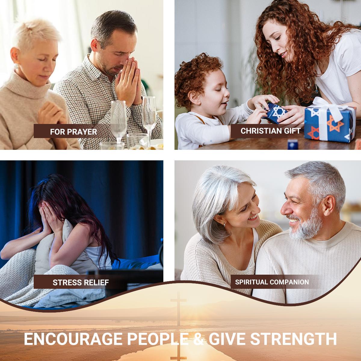 3Pcs Pocket Wooden Cross Decorations - Anxiety Relief Fidget Cross, Spiritual Gift for Stress Relief,Home office Decorative Religious Ornaments