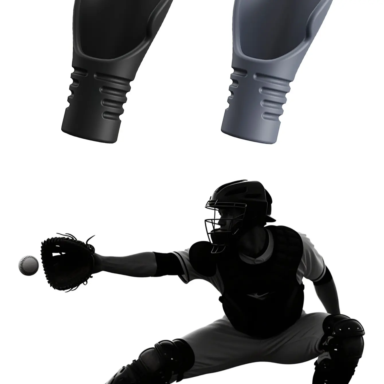 Baseball Catcher Thumb Silicone Protective Sleeve, Baseball and Softball Gear, Hand Thumb Protection, Durable and Comfortable Design