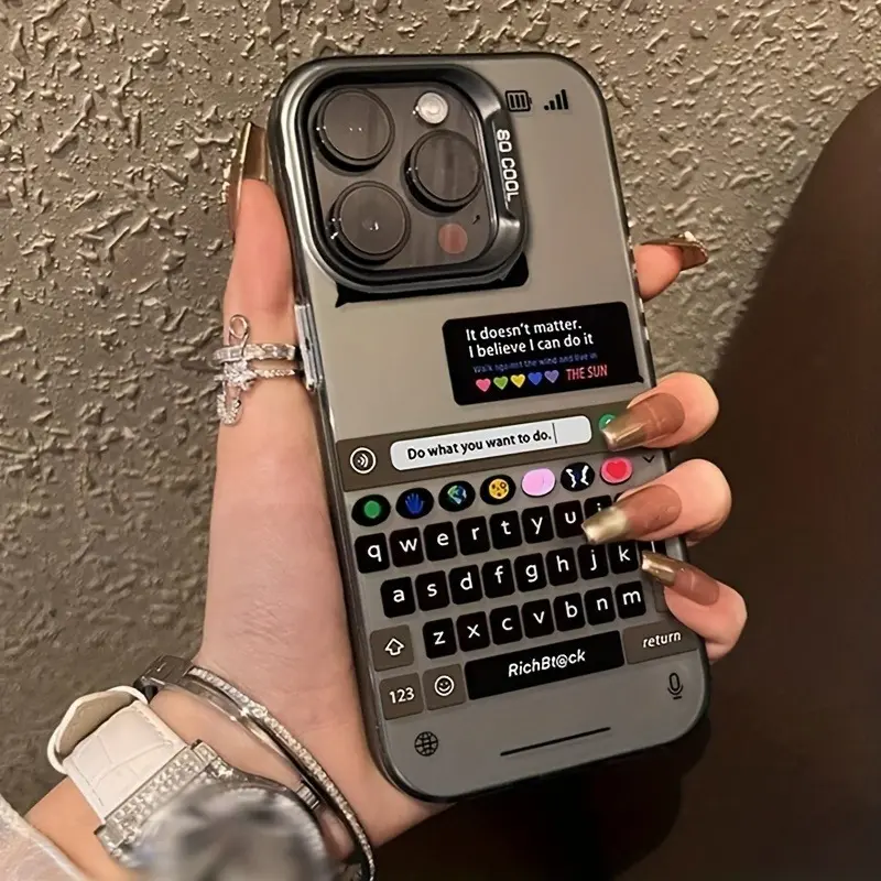Laser keyboard 'do what you want to do', high-quality drop-proof protective case, compatible with iPhone 17/16/15/14/13/12/11/X/XS/XSMAX/XR/7P/8P/16E/17E and various Samsung models. Perfect as a holiday gift for friends, family, or yourself.