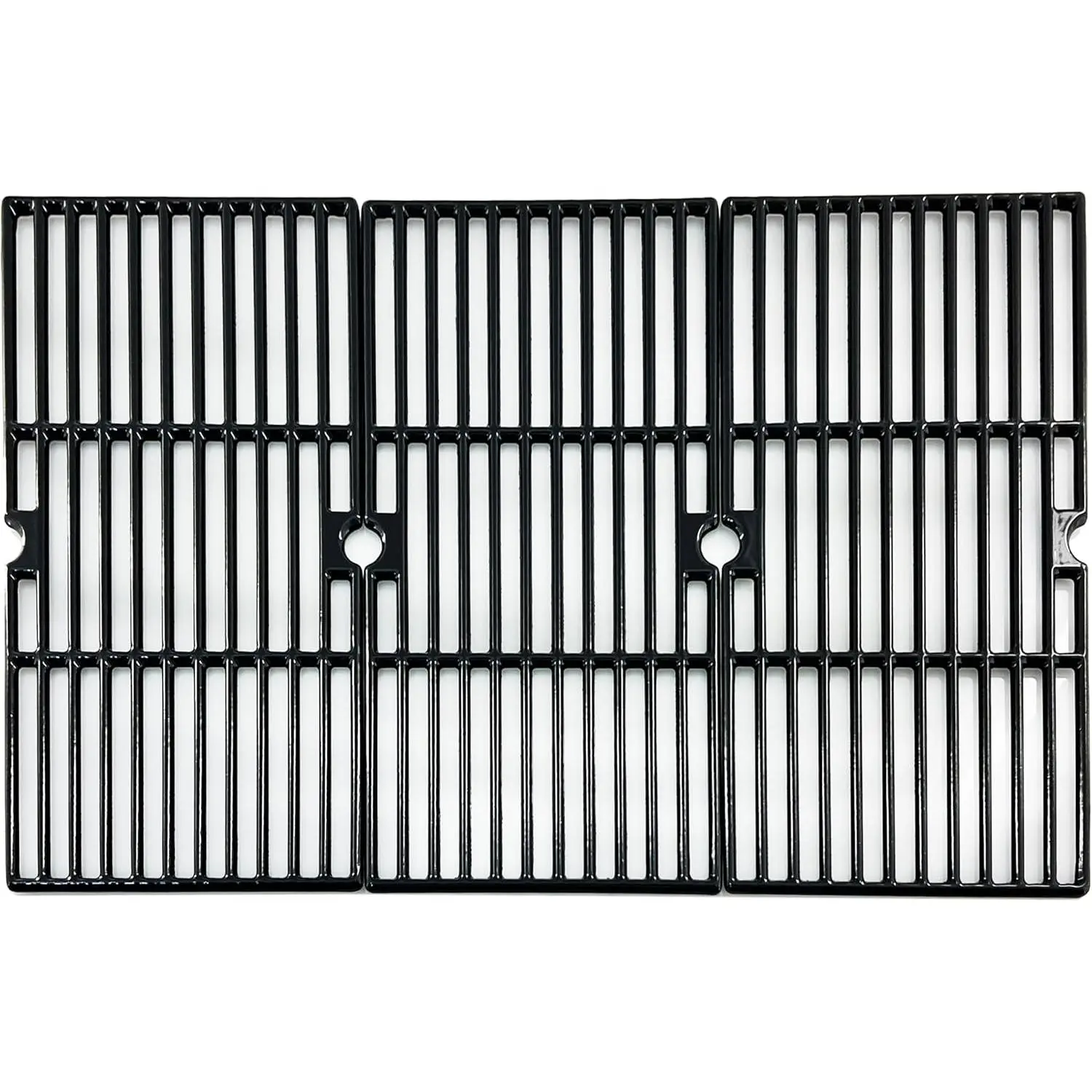 DC121 16 7/8" Polished Porcelain Coated Cast Iron Grill Grates  for Charbroil 463432215, 463436213, 463436214, 463436215, 463441312, 463441514,  461442114 Grills