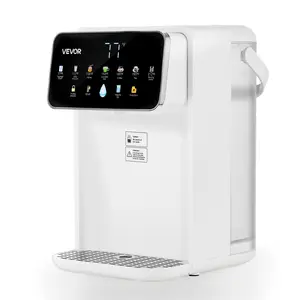VEVOR Instant Hot Water Dispenser, Countertop Boiling Water Dispenser with Adjustable 7 Temperatures & 7 Water Volumes, 118oz Removable Water Tank, Quick Heating with Touchscreen & Child Lock for Hom