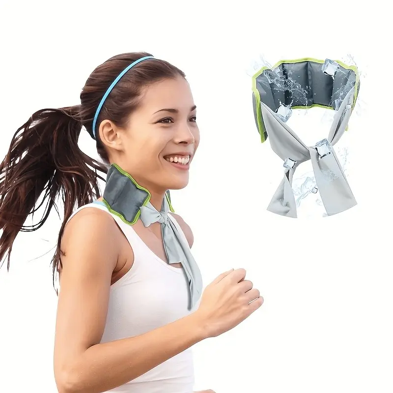Absorbent Cooling Ice Scarf, Sports Cooling Tool, Summer Cold Sensation Ice Wrap, Outdoor Physical Cooling Ice Towel, Neck Shoulder Cooler