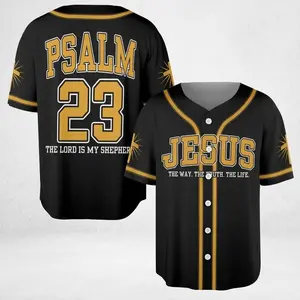Vintage Jesus Faith Baseball Jersey Unisex, The Way The Truth The Life Button Up Shirt, Retro Streetwear Game Day Outfit