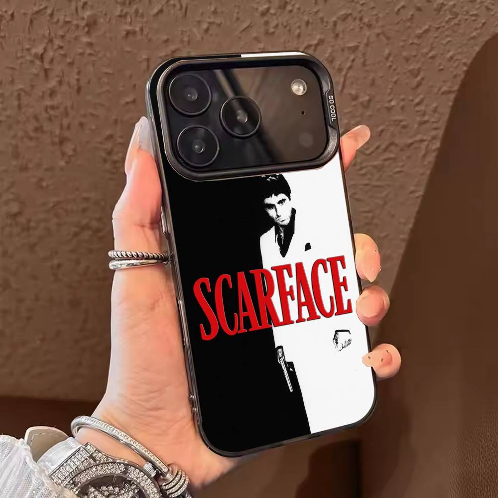 Classic Movie Scarface  Phone Case For iPhone 17,16,15,14,13,12,11,Pro Max,Plus Candy Silver Cover