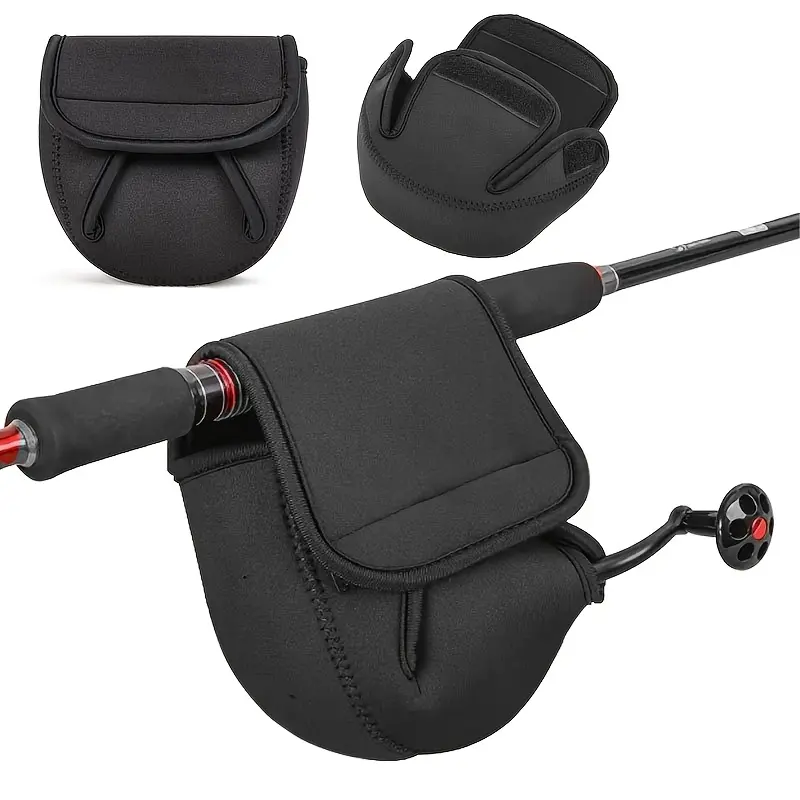 Fishing Reel Covers for Spinning Reels & Baitcasting Reels – Neoprene Protective Case Pouch with Elastic Closure, Shockproof Storage Bag for Surf Casting, Trolling, Saltwater Freshwater Fishing