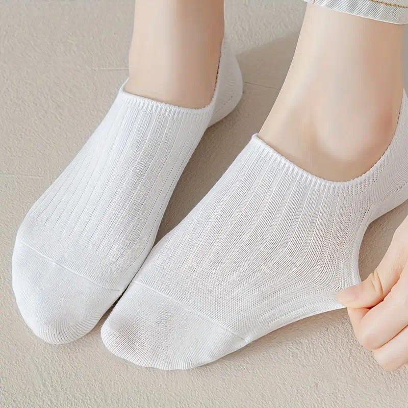 5/6 Pairs of Cute Seasonal Fashionable Boat Socks, Comfortable, Soft, Durable, Easy To Clean, Simple and Versatile, Suitable for Daily Wear Minimalist