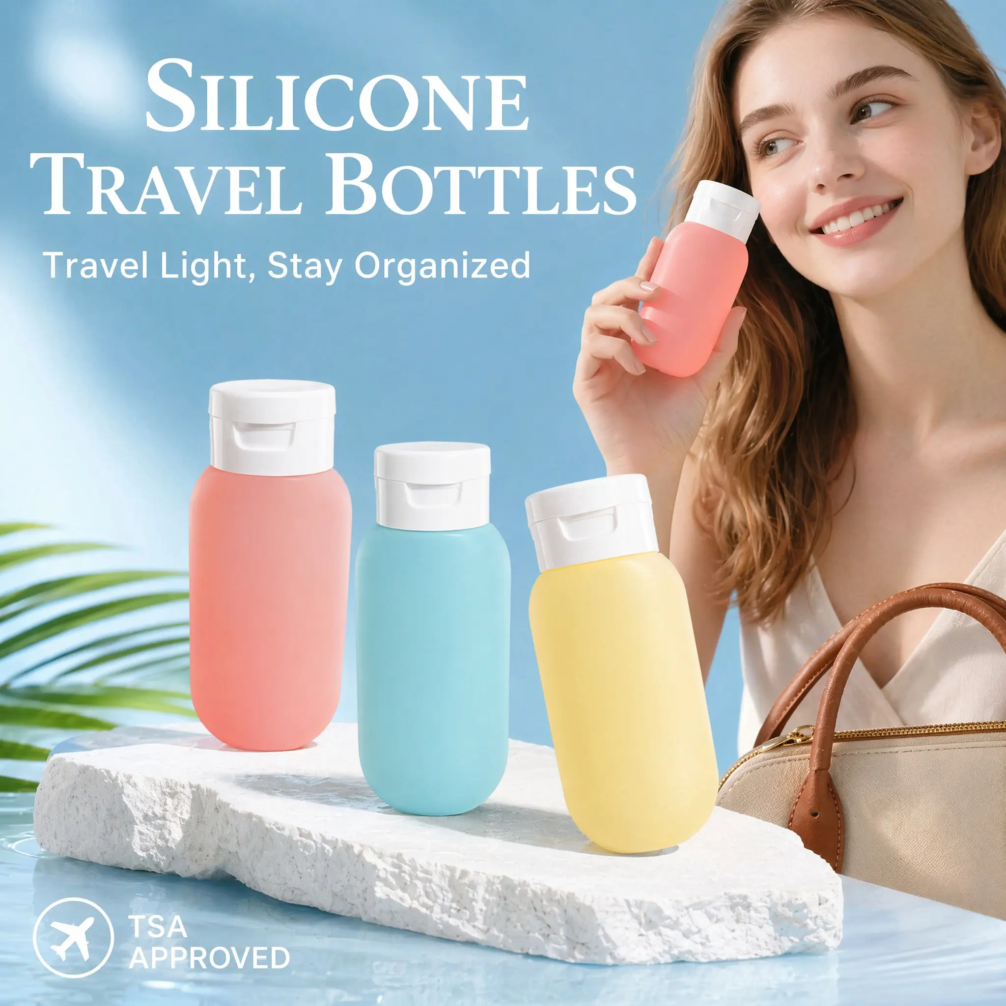 Travel Dispenser Bottle Set, Portable Hair Wash & Shower Gel Kit, Essential Travel Accessories, Skincare & Cosmetics Organizer