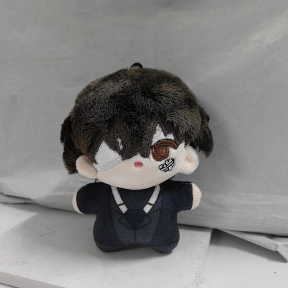 12cm BSD Dazai Osamu Plush Nakahara Chuuya Nakajima Atsushi Edogawa Rampo Doll Mini Pendant Keychain Super Cute Anime Toy Gift