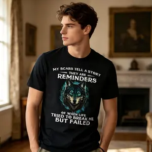 Your Demon Hide Under Your Bed for Men Men Funny Wolf T ShirtT Shirt for Easter Black Short Sleeve Crew Neck Tee for Men Design Suitable for All Seasons Casual Wear with a Fun Look And Comfortable Fit Easter Apparel