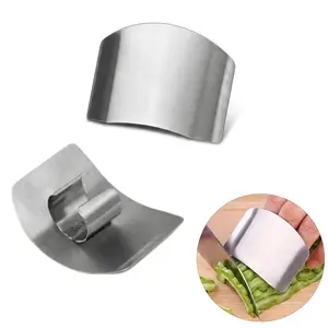2 PCS Stainless Steel Finger Guard for Cutting, Adjustable Kitchen Finger Protector, Anti-Cut Shield for Slicing Vegetables, Safe Chopping Tool for Home Cooks & Chefs-YY0