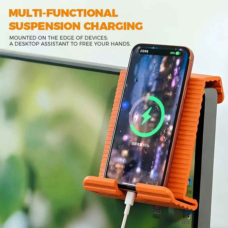 1 piece of newly designed deformable folding bracket, with an inner layer of aluminum sheet and silicone material, providing flexible support and allowing for arbitrary bending. A versatile and perfectly compatible phone