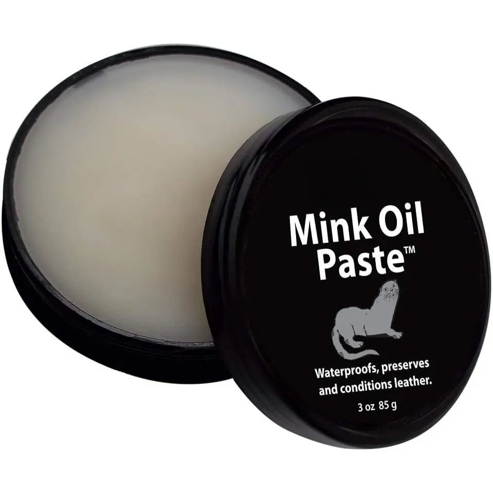 Oil Leather  Paste - Preserve Leather Boots & Shoes - 3 oz