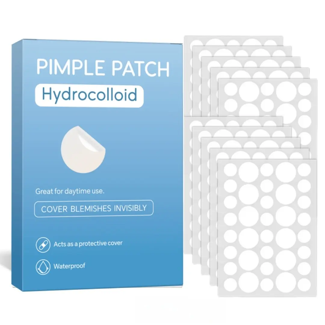 360pcs Hydrocolloid Acne Pimple Patches, Invisible Blemish Cover Stickers, Waterproof Breathable Spot Treatment for Daytime Skin Care