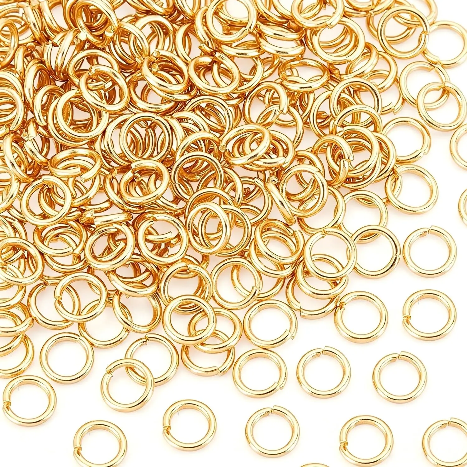 About 200 count  Open Jumps Rings 18 Gauge Connector Rings Stainless Steel Metal Jump Ring  Connectors for DIY  Making 6mm