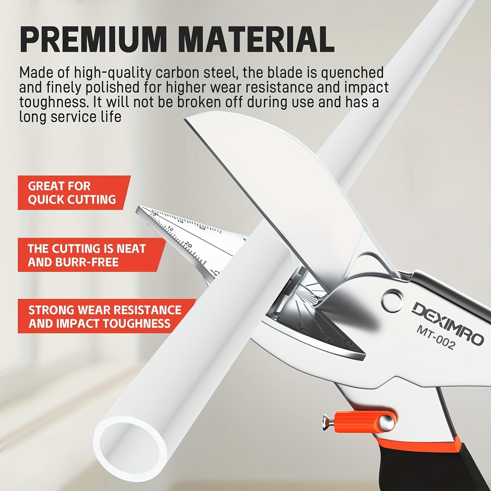 Miter Shear for Trim – Adjustable 45 °   to 135 °   Angle Cutter for Moulding, Quarter Round, Wood, PVC, and Plastic, Precision Cutting Tool with Replacement Blades, Easy to Use for DIY Home Improvement, Carpentry, Flooring, Baseboard Installation