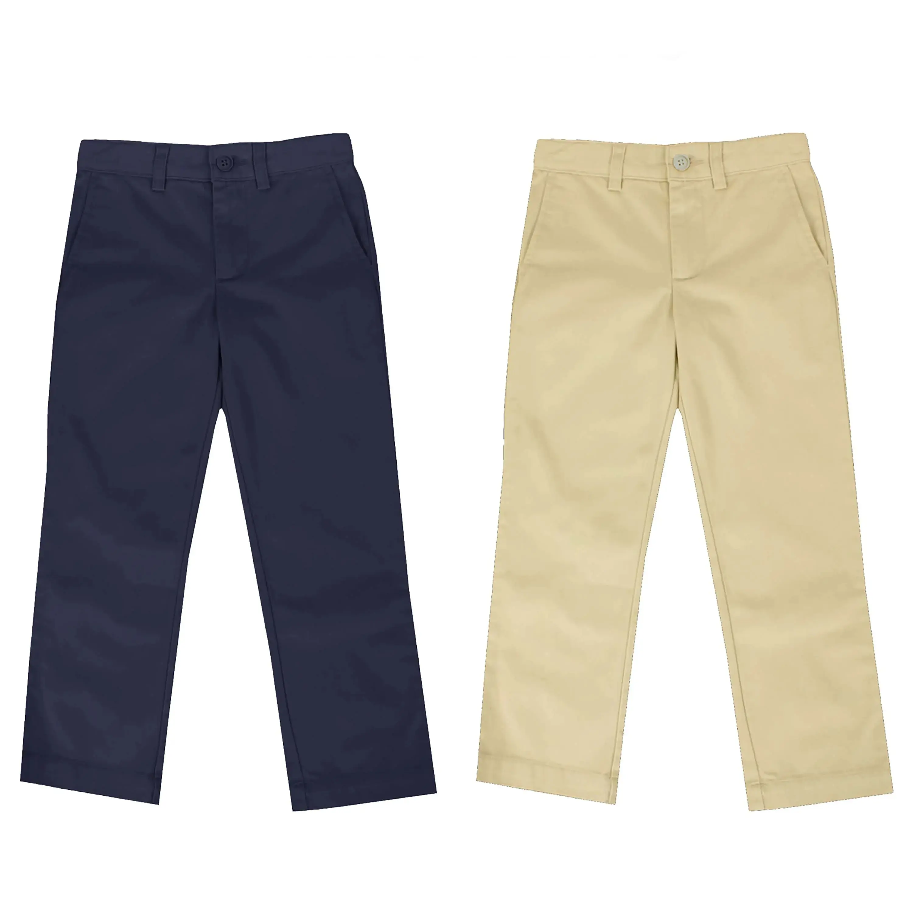 3 Pack Boys Super Stretch Slim Fit Chino Pants (Size 4-20) Jeans Bottom Denim