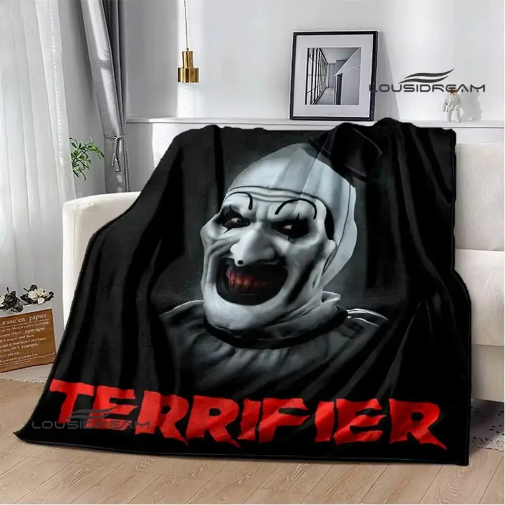 Terrifier Horror Movie Printing Blanket Fashion Warm Flannel Soft And Comfortable Blanket Picnic Birthday Gift