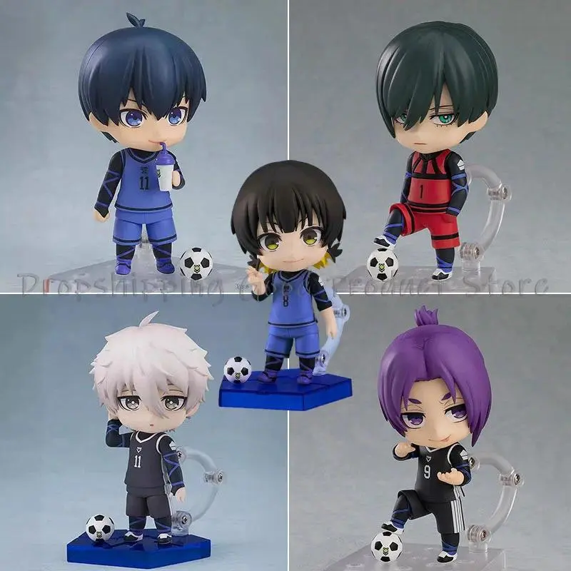 Blue Lock Q Version Anime Figures Isagi Yoichi 2326 Mikage Reo 2658 Bachira Meguru Regular Version Model Doll Toy Set Gift