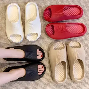 1 Pair EVA Slides Sandals For Men And Women, Summer Indoor Home Slippers, Sports Outdoor Thick Sole Soft Cushion Feel