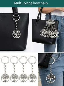 24pcs Tree of Life Keychain Bulk, Wedding Favors for Guests, Bridal Shower, Zinc Alloy Pendant, 2026 Anniversary Celebration Bag Charms