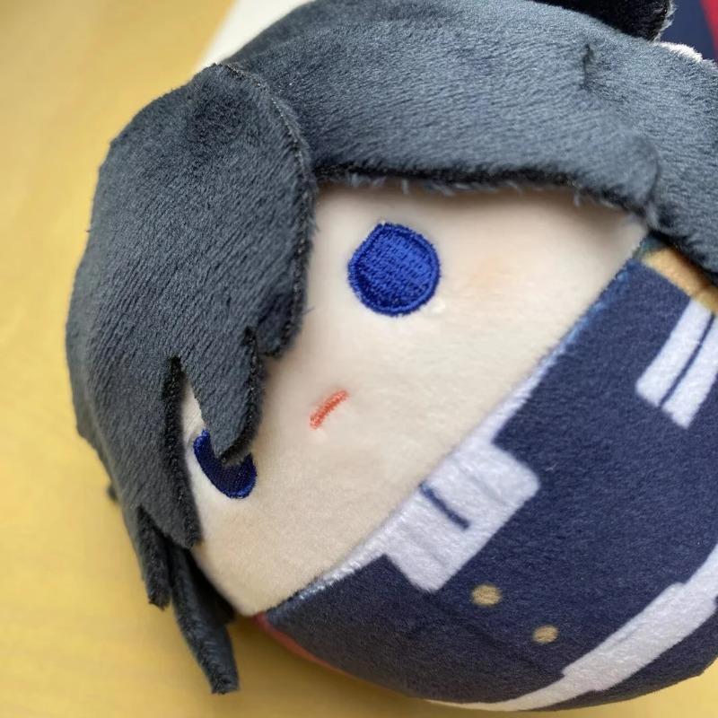 Demon Slayer Giyu Tomioka Round Plush Toy, Soft Anime Character Stuffed Doll, Cute Collectible Plushie Gift for Fans & Kids