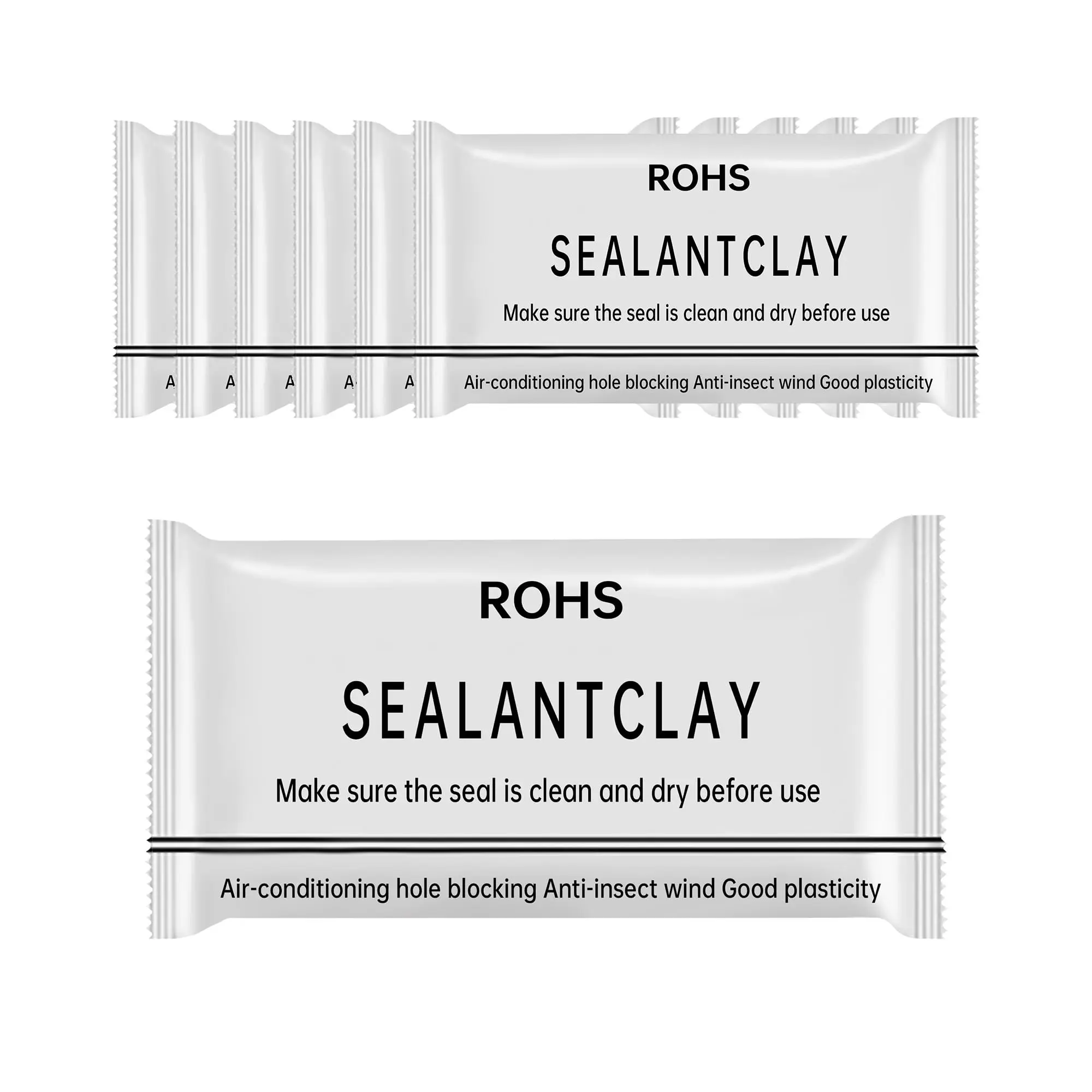 6 Piece Sealant Putty Set, Waterproof Pipe Repair Clay & Pliable Silicone, Ideal for Drainage Pipes, Wall Holes, Air Conditioning Openings, Wall Hole Filler