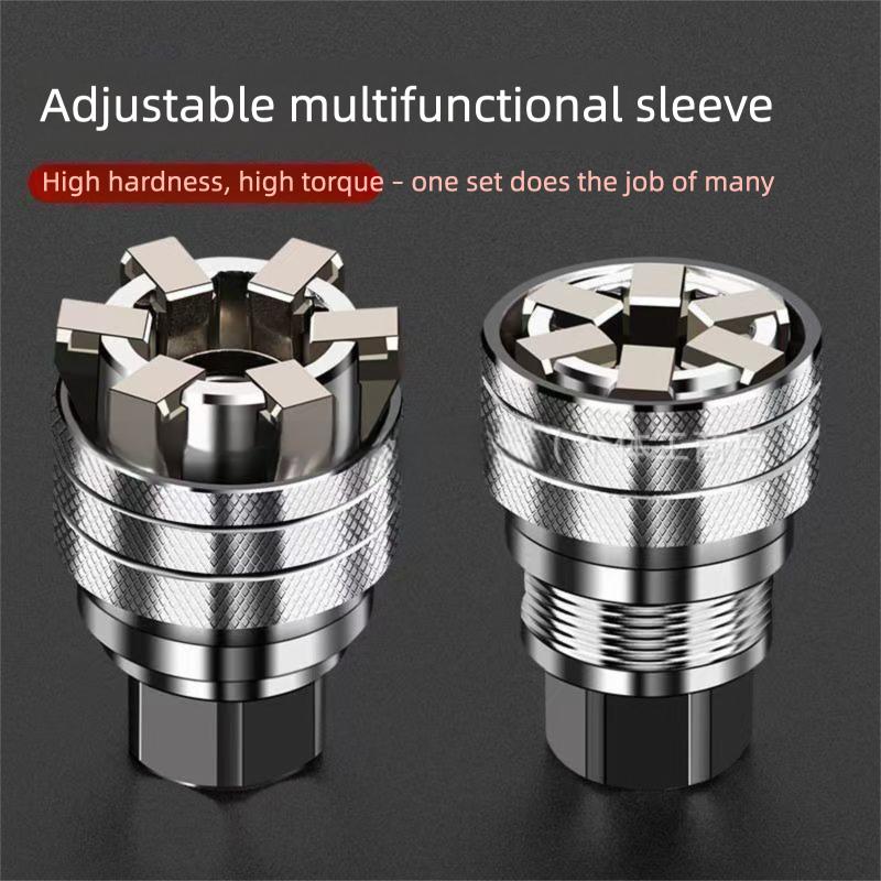 Multi-functional Universal Socket Set - Adjustable "Magic" Socket Wrench Kit (Compatible with Power Tools)