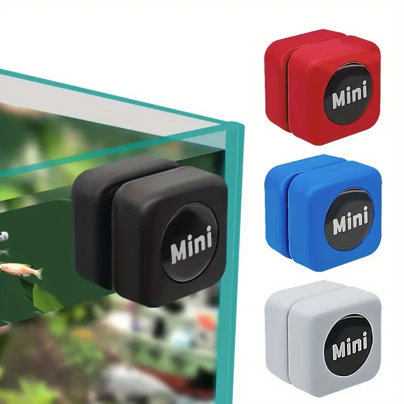2pc Mini Magnetic Aquarium Cleaner Set Pack - Small Glass Scrubber with Dual-Sided Algae Removal, Easy Cleaning Aquarium Tools for Fish Tank Maintenance