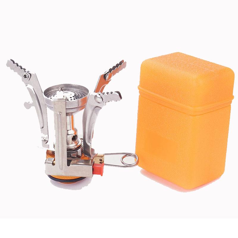 Foldable Electric Ignition Camping Stove Mini Portable Backpacking Stoves Outdoor BBQ Grill for Picnic Hiking Travel