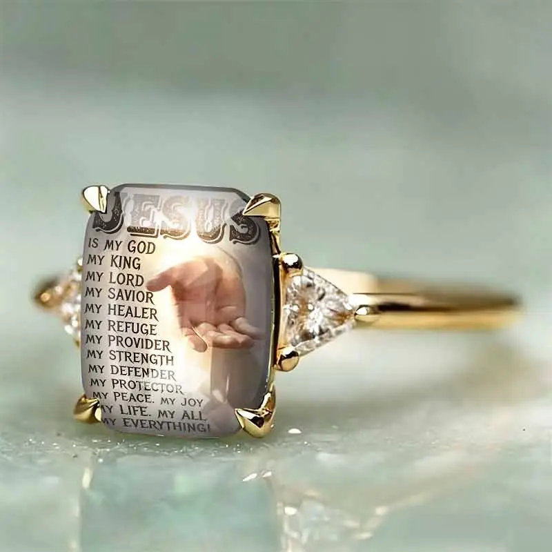 Vintage European American Sacred Hand Text Print Jewelry, Fresh Art All-Match Fashion Accessories For Women