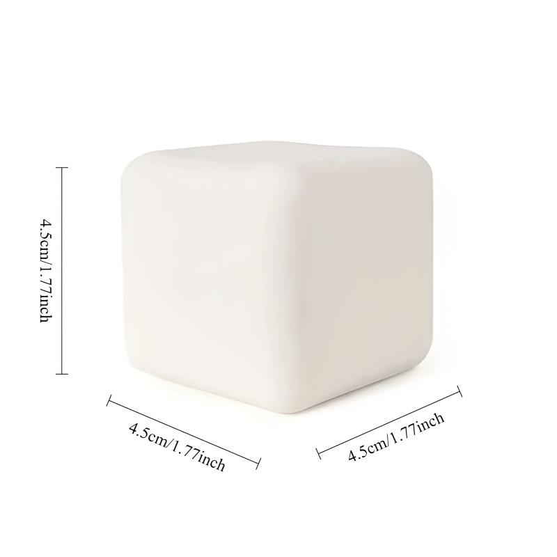 Squishy Milk White Tofu Squeeze Toy Cute White Square Sensory Stress Relief Fidget Toys Dough Ball Gifts for Adults Best Gift