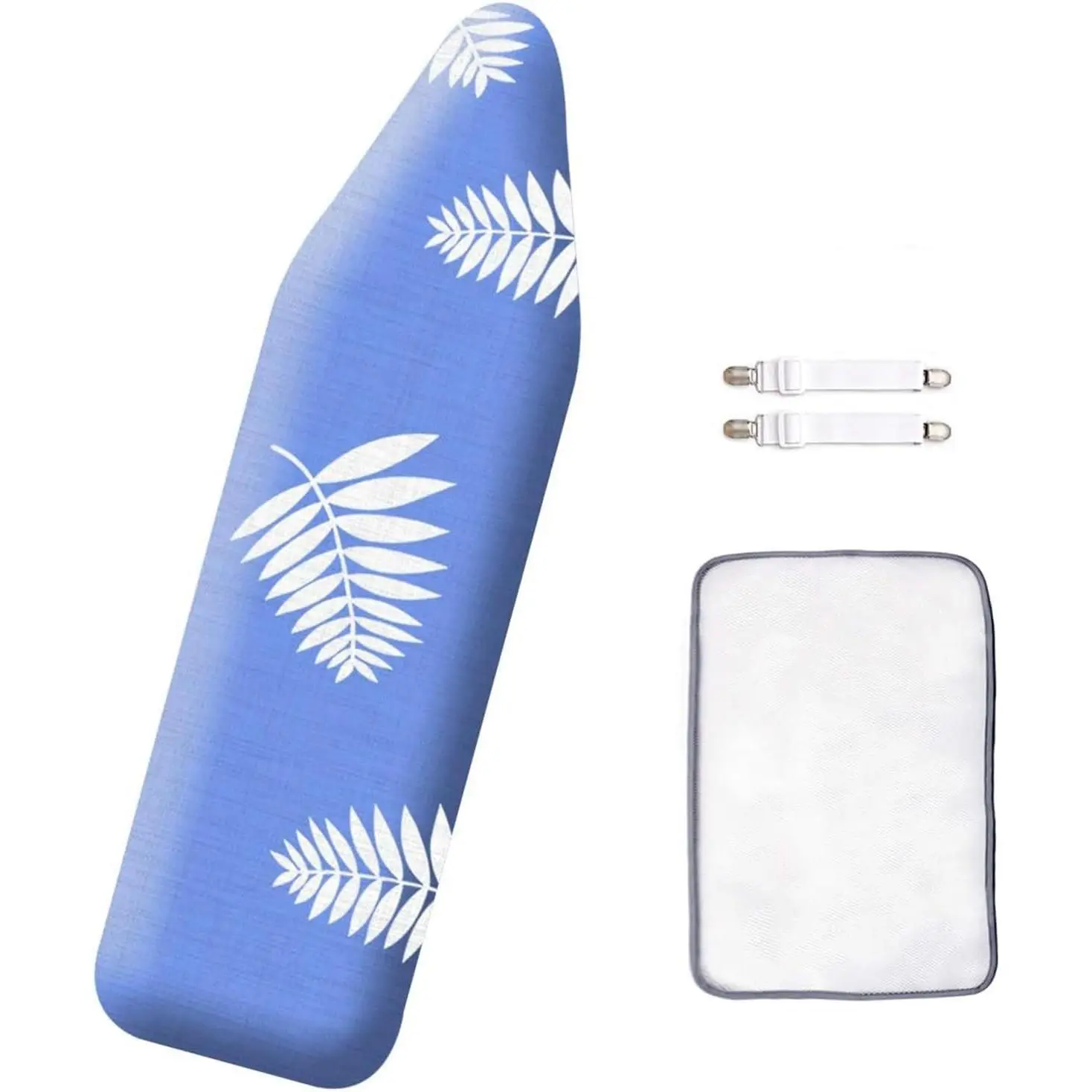 13x43 Inch Ironing Board Cover and Pad -100% Cotton and Heavy-Duty,Snug Fit Foldable Ironing Board Cover Replacement Pad Cover