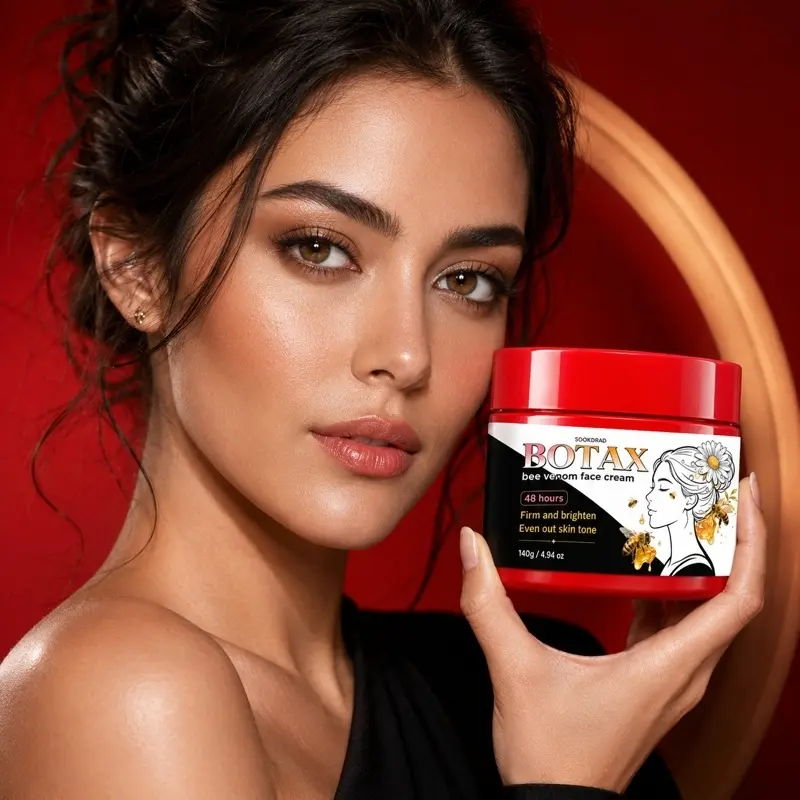 Bee Venom Face Cream, Firm Brighten Skin, Even Tone, 48h Care, All Skin Types, 140g