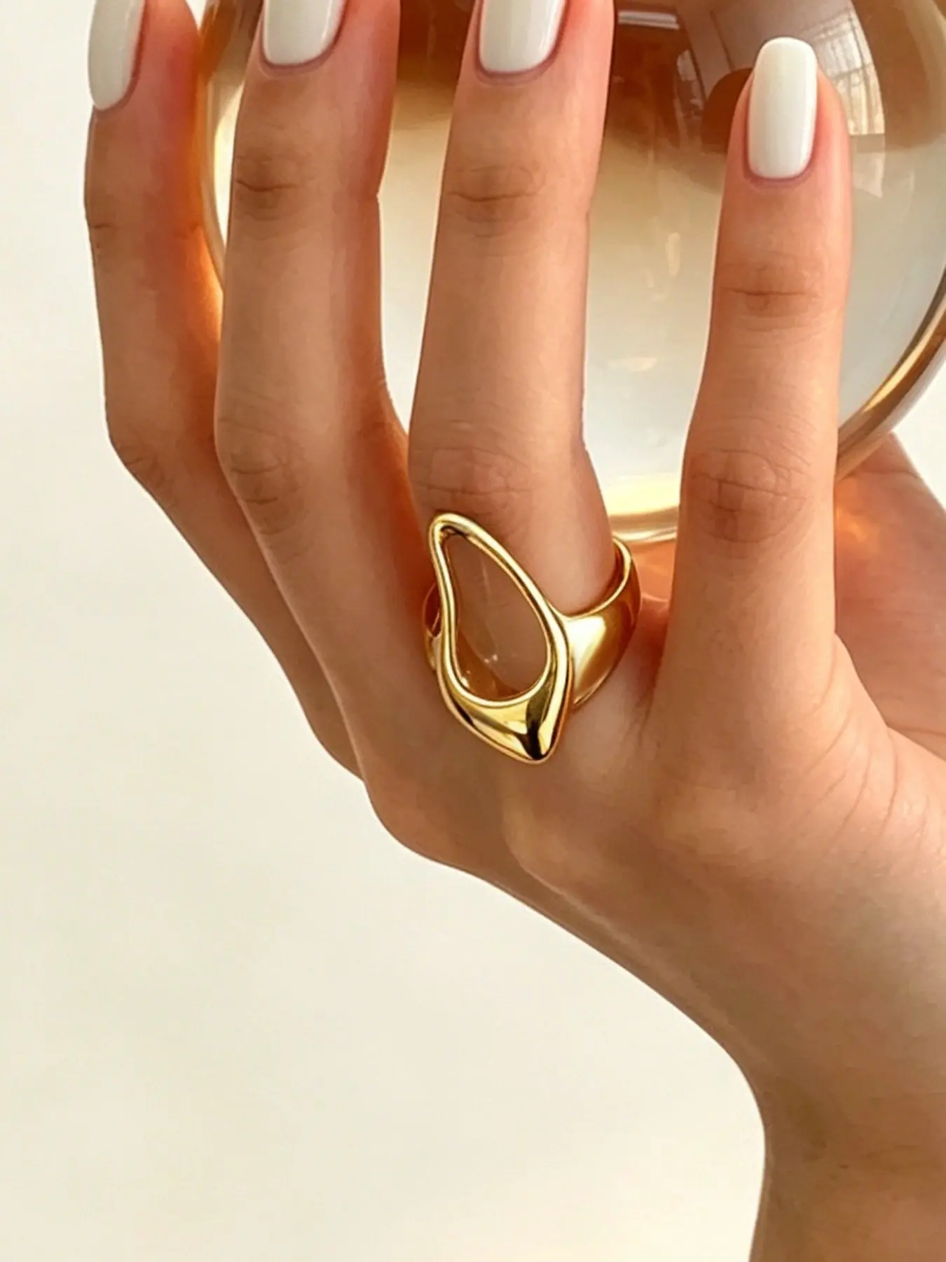 Fashion Ring, Stainless Steel Open Ring, Boho Style, Couple Accessories, Graduation Gift, Women's Jewelry, Baroque Pattern