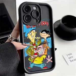 Cartoon Ed, Edd n Eddy TPU Soft Phone Case for iPhone 11,12,13,14,15,16,17 - Air, Pro, Max, Plus Models - Mobile Phone Accessory