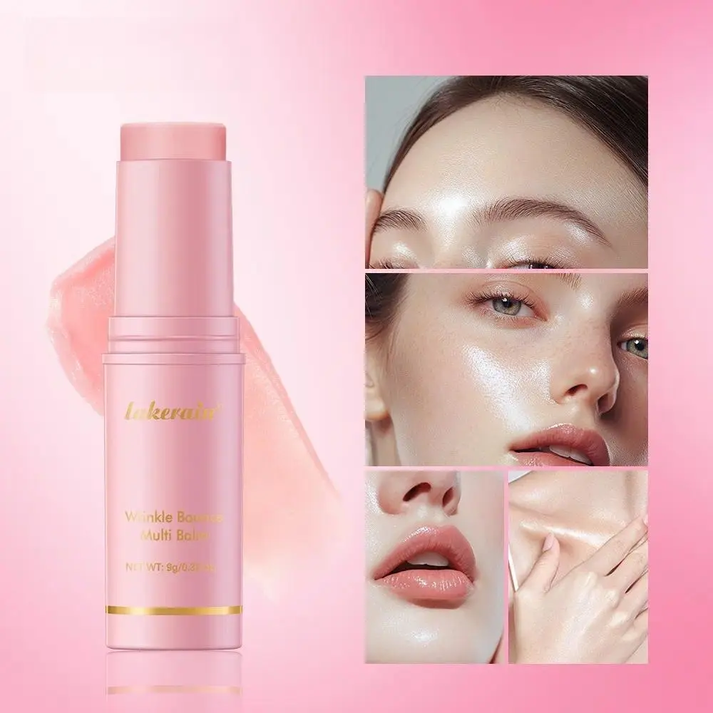 Wrinkle Bounce Multi Balm Stick - PDRN Collagen Wrinkle Stick & Hydrating Multi-Use Balm for Face Lips & Neck Radiance Booster with Salmon Collagen Jeju Fermented Oil & PDRN Skin Repair Moisturizing Hydrating Nourishing Glow, Anti Aging Cosmetics