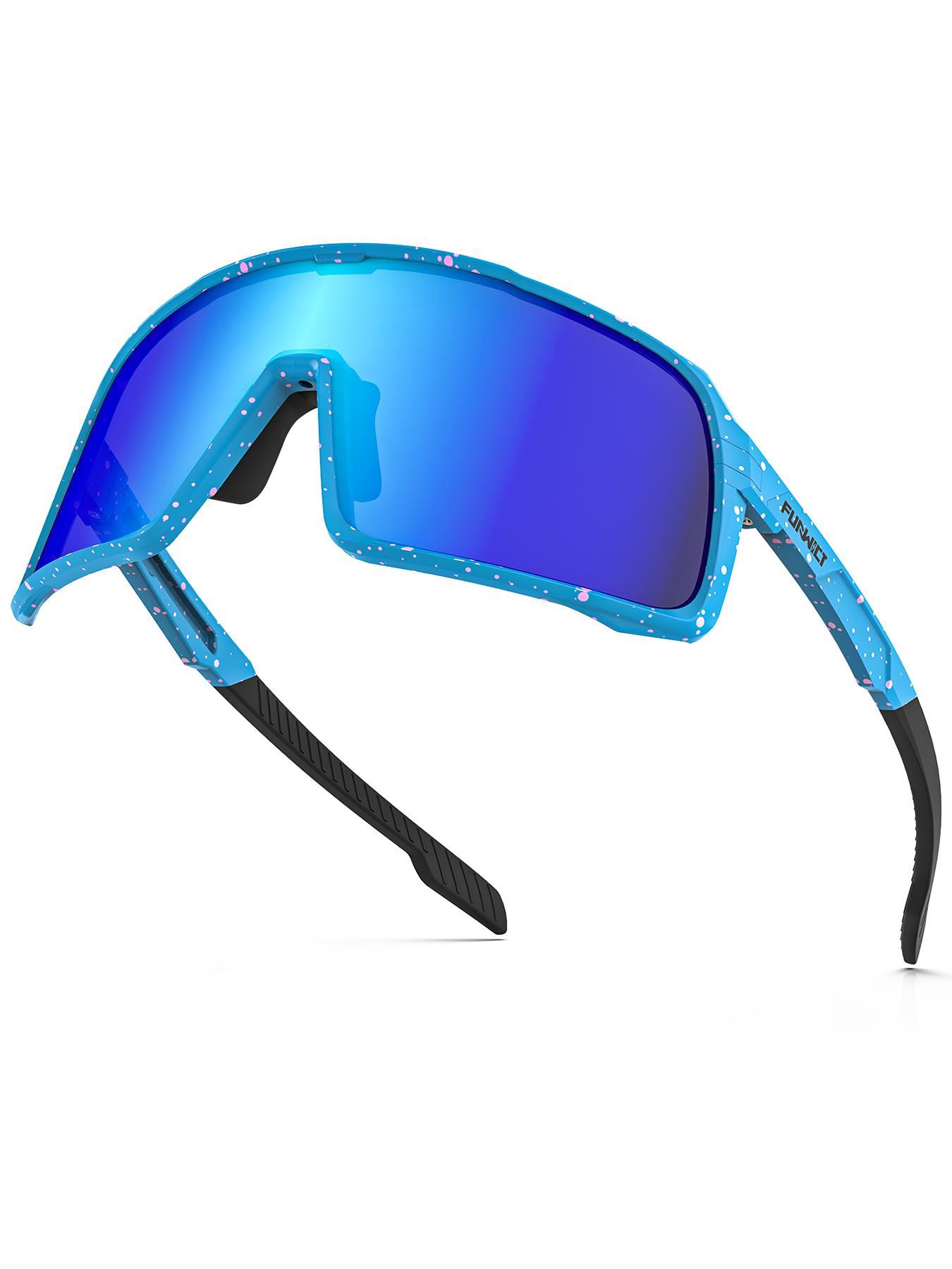 Polarized Sunglasses, Outdoor Sports Protective Glasses, Lightweight Eyewear for Cycling Fishing Hiking Jogging