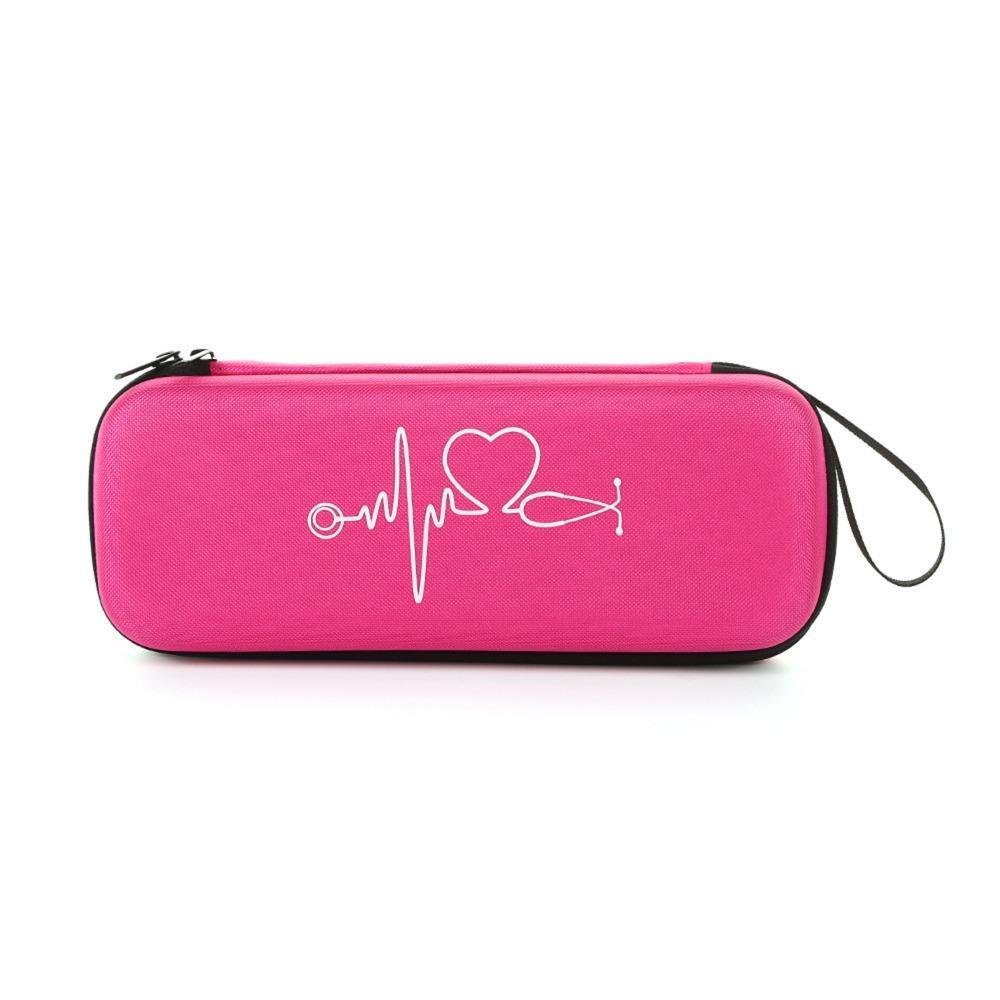 Heartbeat Line Pattern Stethoscope Storage Case, 1 Count Dust-proof Stethoscope Carry Bag, Durable Lightweight Organizer, Travel Carry Bag for Medical Diagnosis Accessories, Organiser