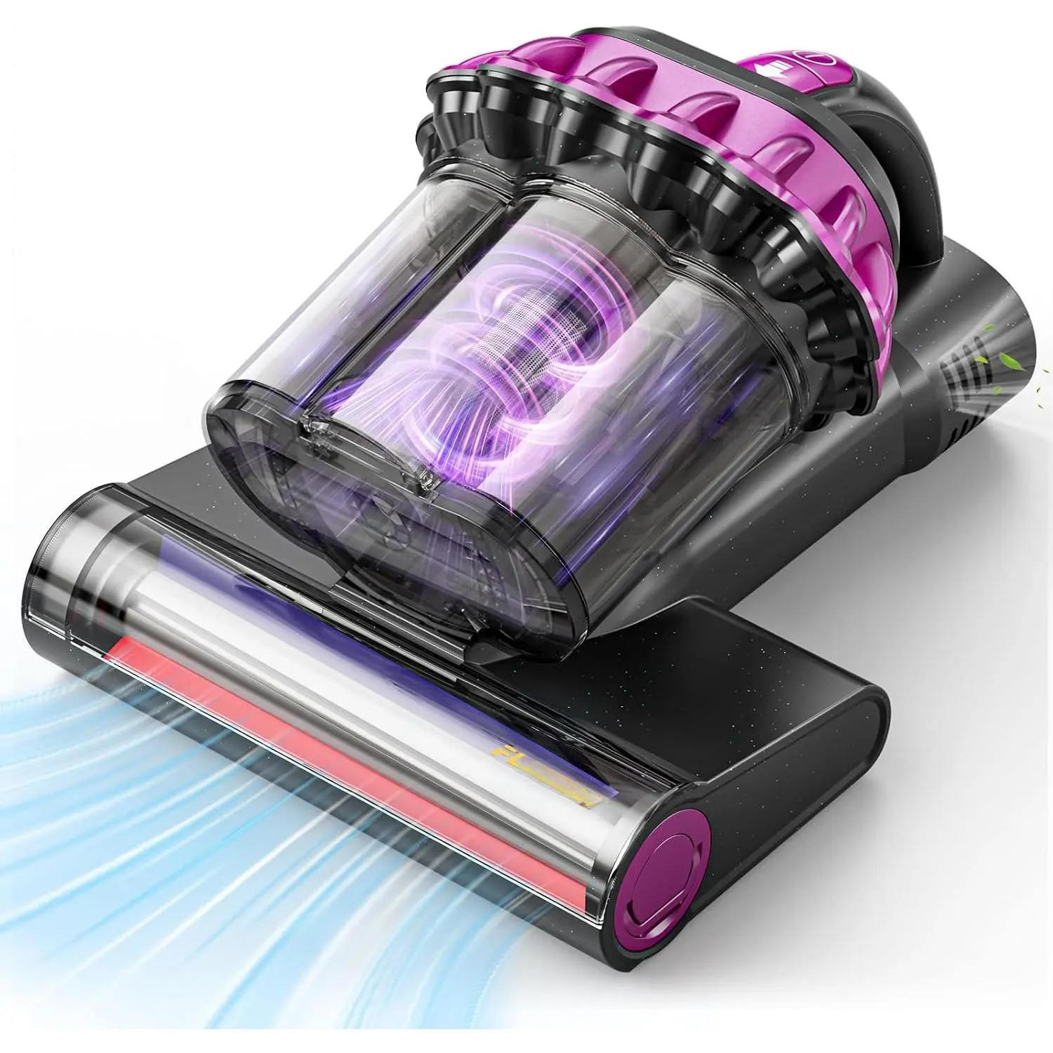 Mattress Vacuum Cleaner 550W 18KPa Bed Vacuum Cleaner with  Dust Sensor, UV-C Light, 149°F Heat, HEPA Filter, Handheld for Bed Sofa Couch