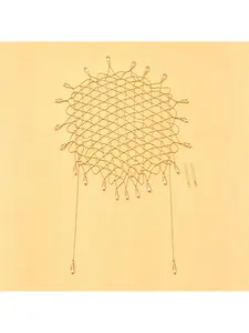 New drop mesh hair chain versatile elegant hollow fringe headpiece bride chain headwear