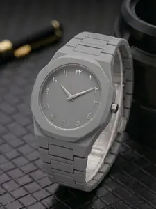 Men's Shell Quartz Watch, Simple Octagonal Dial, Fashionable and Trendy, Versatile for Casual and Business Use, Unisex Design, Quartz Wristwatch, Modern Trendy Watch