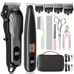 Pet Electric Clipper for Cats and Dogs, Professional Grooming Tool, Groomer Tools, Hair Trimmer for Large Dogs, Long-Haired Cats, Horses, Alpacas