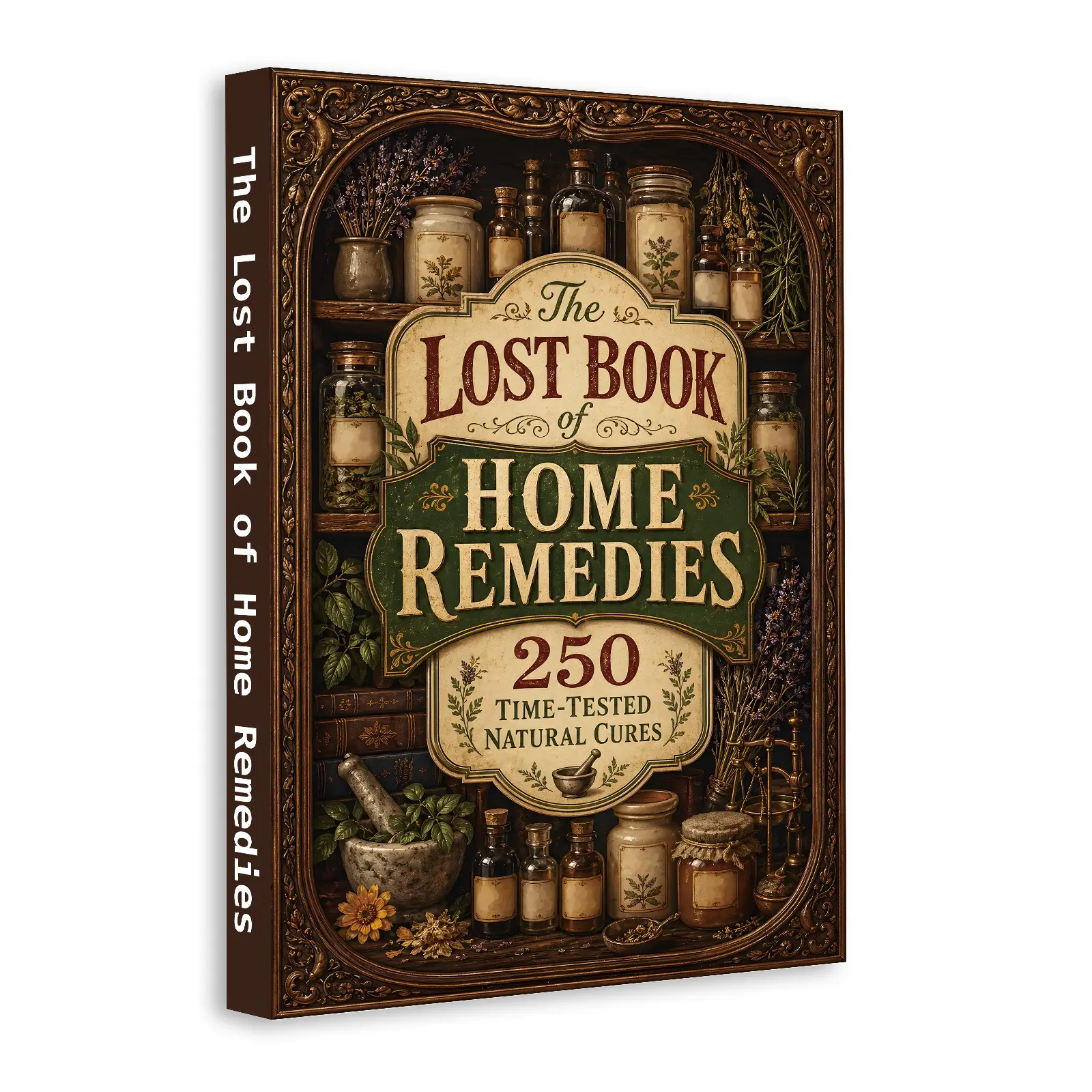Health & Wellness Book, Home Remedies Guide with 250 Time-Tested Natural Remedies for Family Care, Herbal Wellness & Everyday Health, Healthy