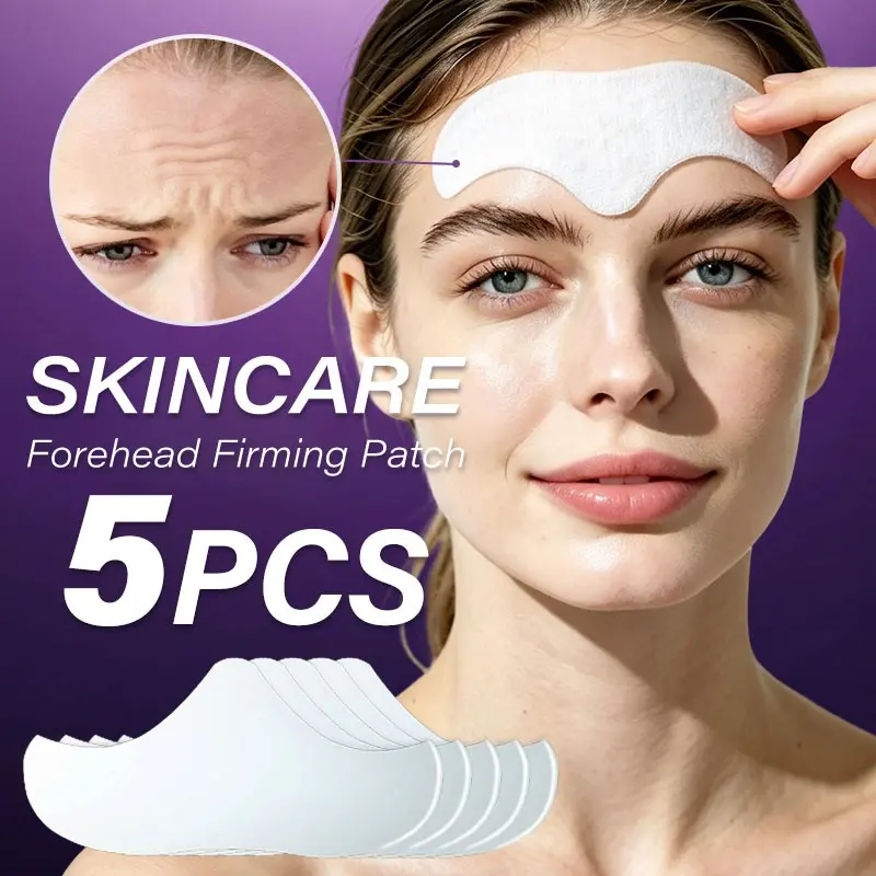 5pcs, Aloe & Coffee Extract Forehead Skin Patch, Deeply Moisturizing And Nourishing Forehead Skin, Help Smooth Rough Skin & Even Skin Tone, Support Firmer-Looking Skin, Suitable For All Skin Types, Men & Women