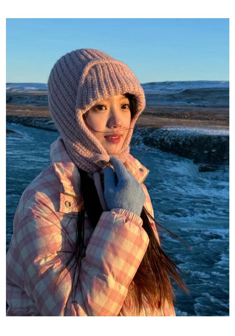 Mongolian Trapper Hat for Women - Sherpa Lined Bucket Cap with Ear Flaps | Winter Snow Hat for Big Head & Outdoor Activities